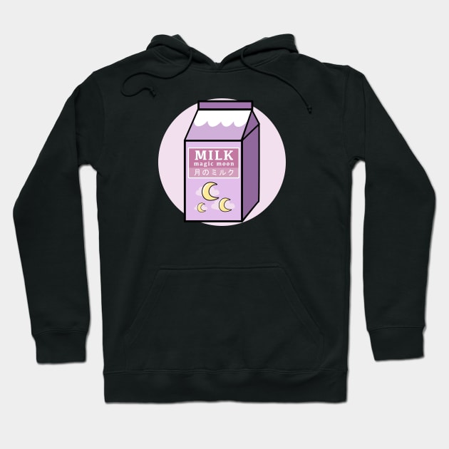 cute japanese magic moon milk box Hoodie by lr_venus